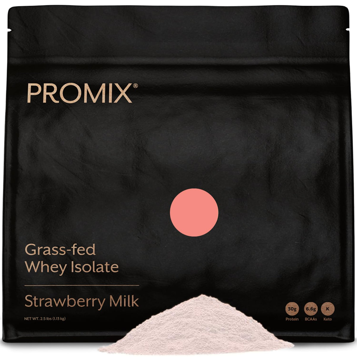Promix Whey Isolate Fraise Lait: emballage pratique prêt à consommer