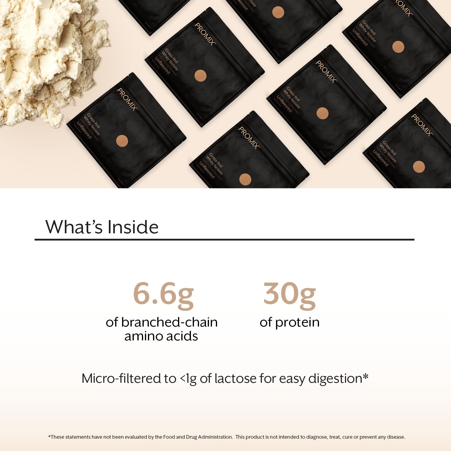 ProMix Nutrition Whey Isolate : mixez facilement dans smoothies et boissons protéinées
