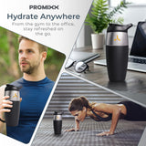 Promixx Capacité 32 onces, moins de remplissages pendant les séances.