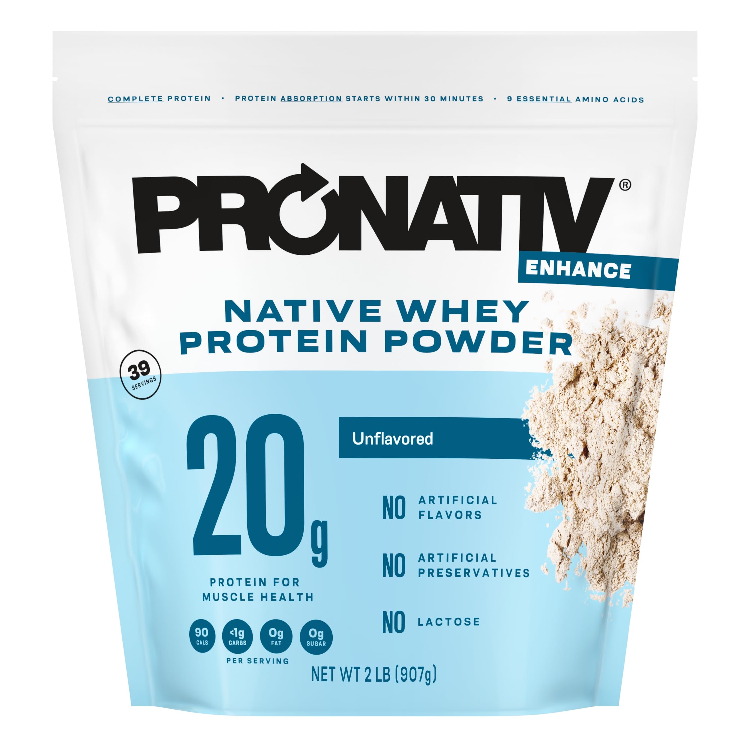 Pronativ protéine native non parfumée dans une bouteille, pratique au quotidien