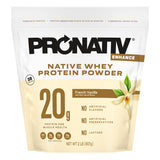 Poudre Pronativ whey native vanille francaise, idéal pour boissons protéinées quotidiennes