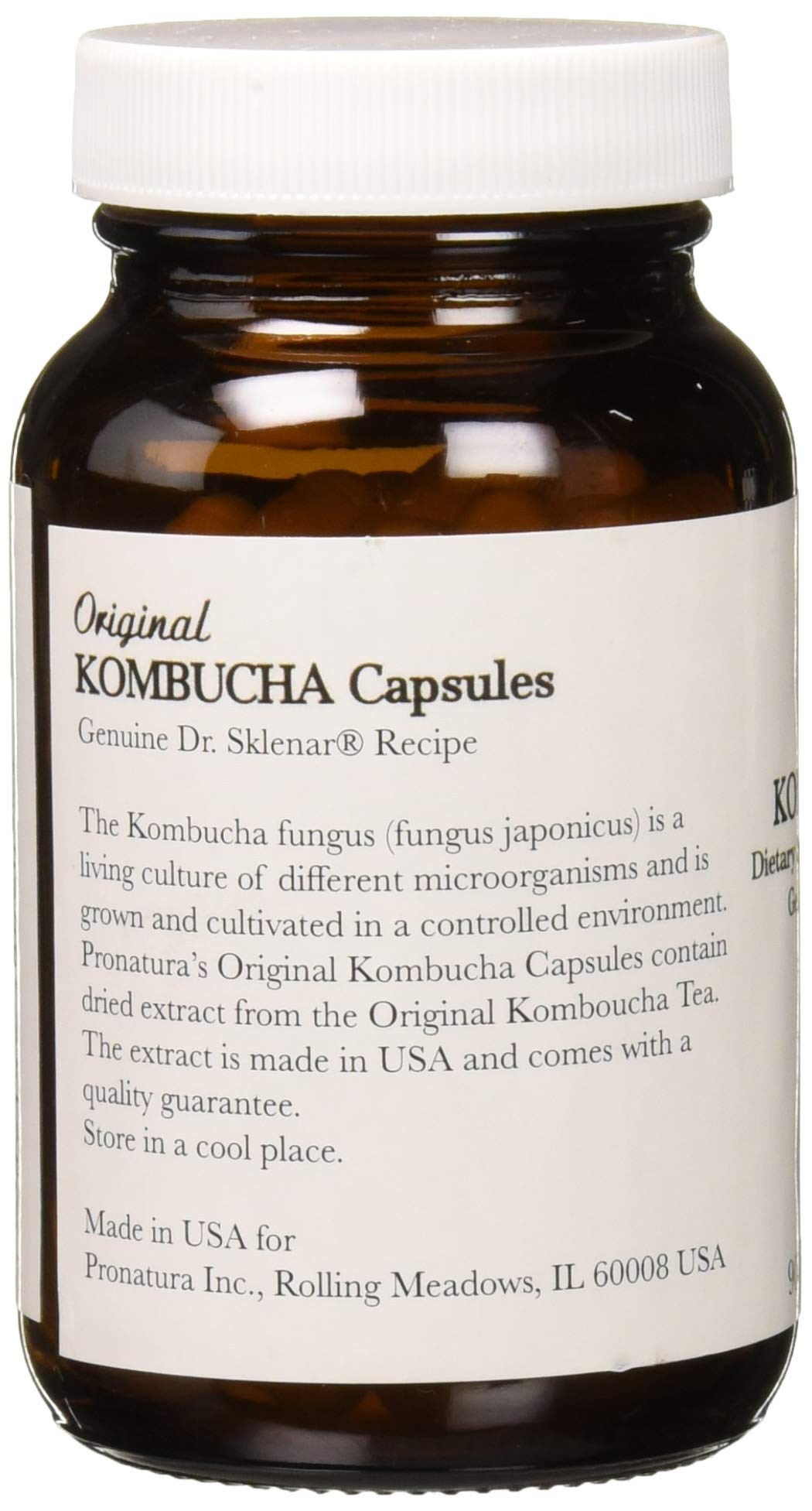 Bouteille Pronatura Kombucha Capsules, pratique pour une utilisation quotidienne.