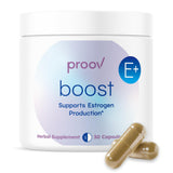 Proov Boost, bouteille de capsules prête à soutenir l'équilibre hormonal.