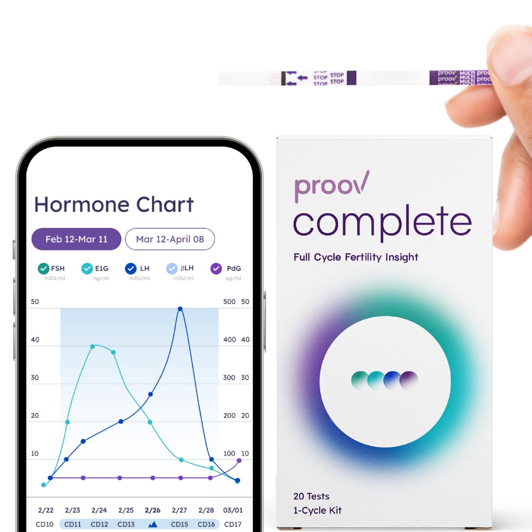 Proov kit-test-fertilite-complet: vue d’ensemble du cycle et des hormones.
