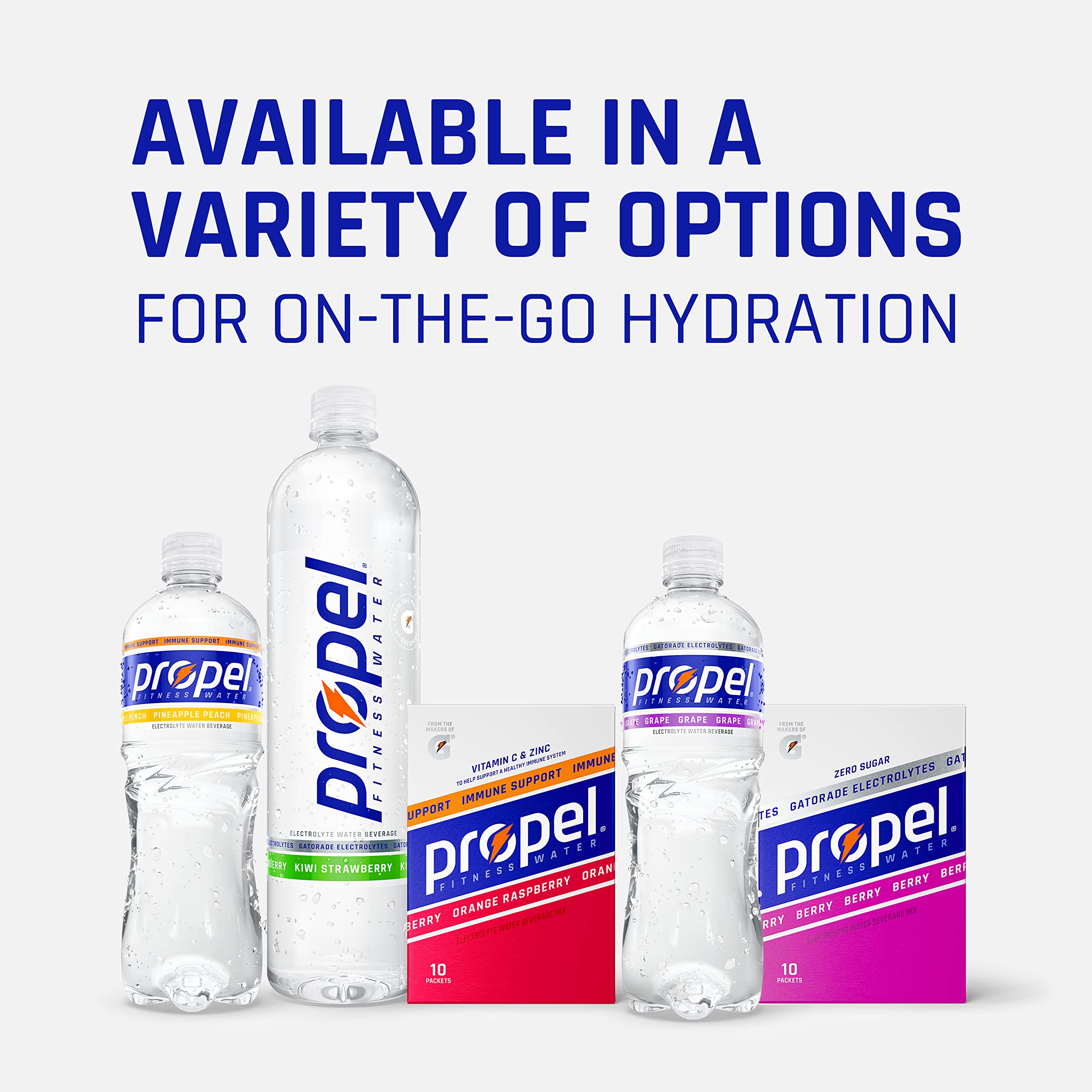 Propel Immunité Poudre Arôme Citron Framboise, parfum frais et fruité.