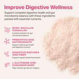 Proper Pinks ingrédients - prébiotiques et probiotiques favorisant l'équilibre intestinal.
