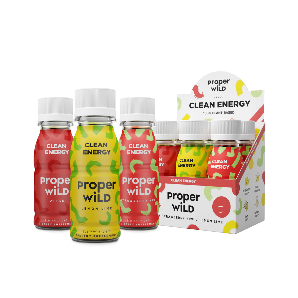 Proper Wild dose-bouteille énergie: énergie durable sans crash.