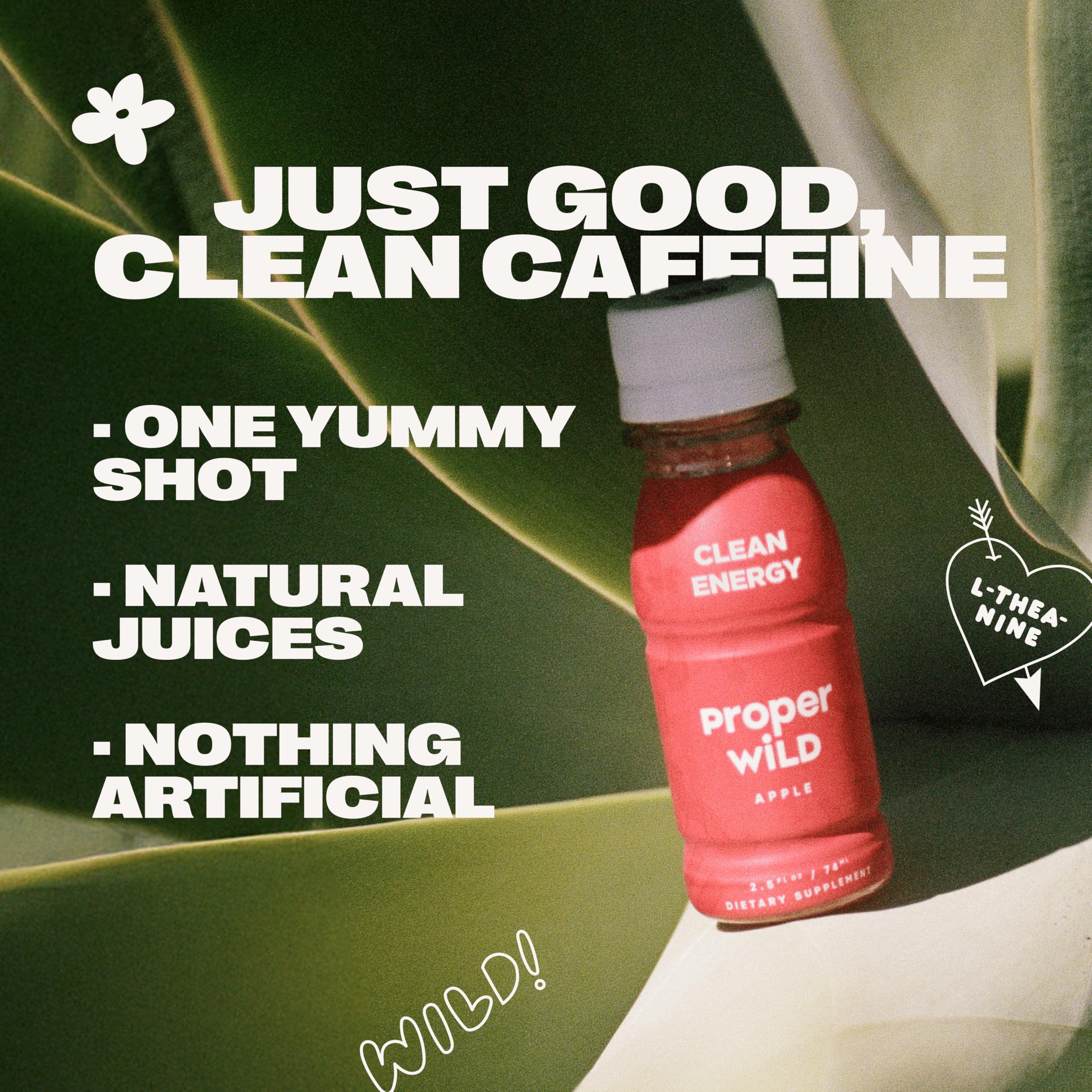 Proper Wild etiquette sans additifs, choix sain et vegan pour energie propre.