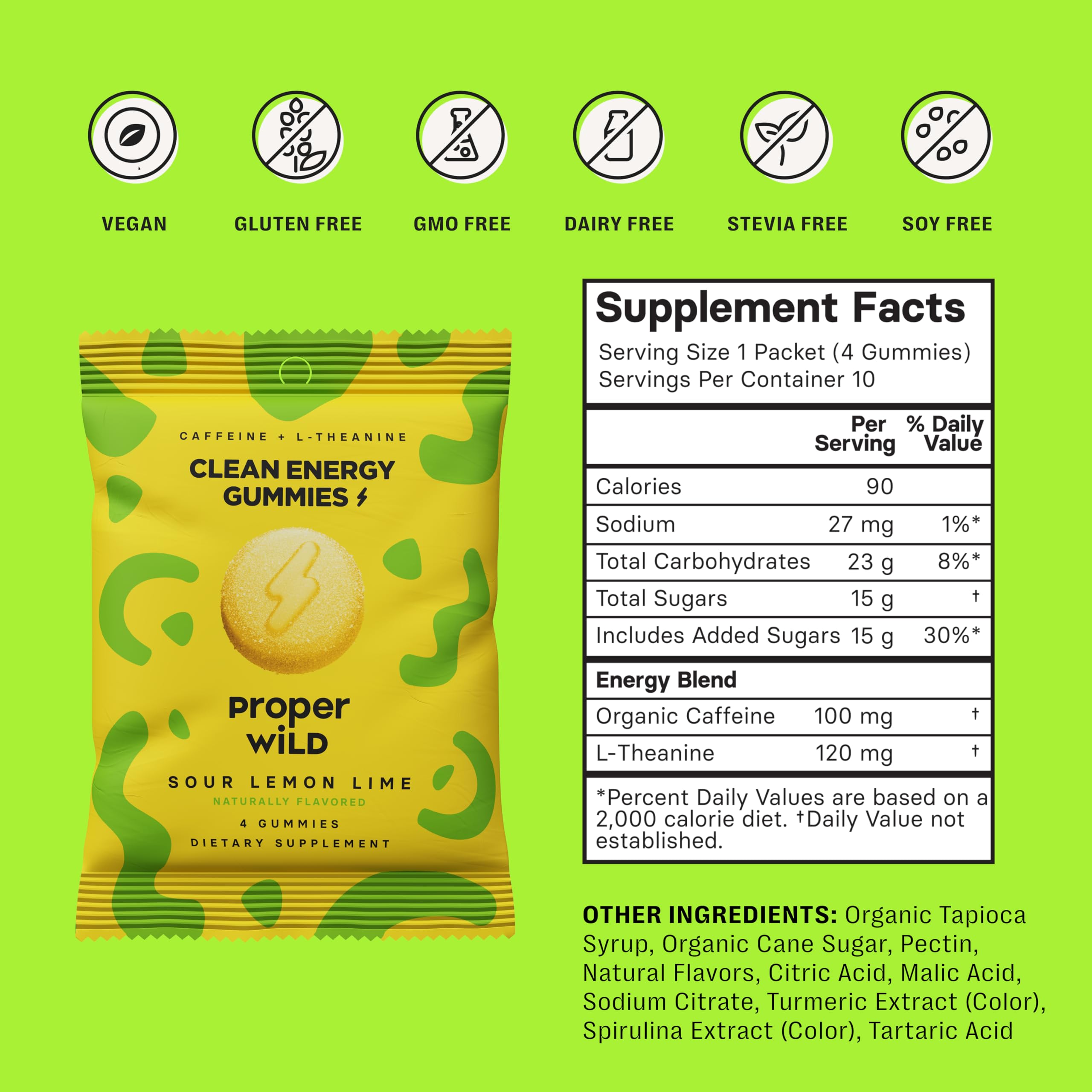 Gummies Proper Wild l-theanine equilibre concentration