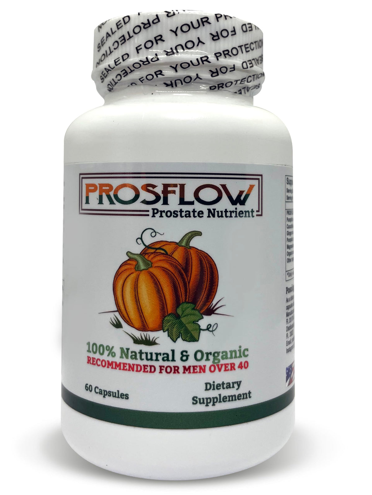 Prosflow Prostate Nutrient — bouteille pratique pour une prise quotidienne.