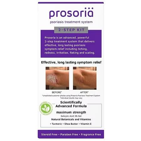Prosoria boîte traitement complet avec deux produits complémentaires.