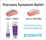 Prosoria ingrédients naturels apaisants pour peau irritée et sensible.