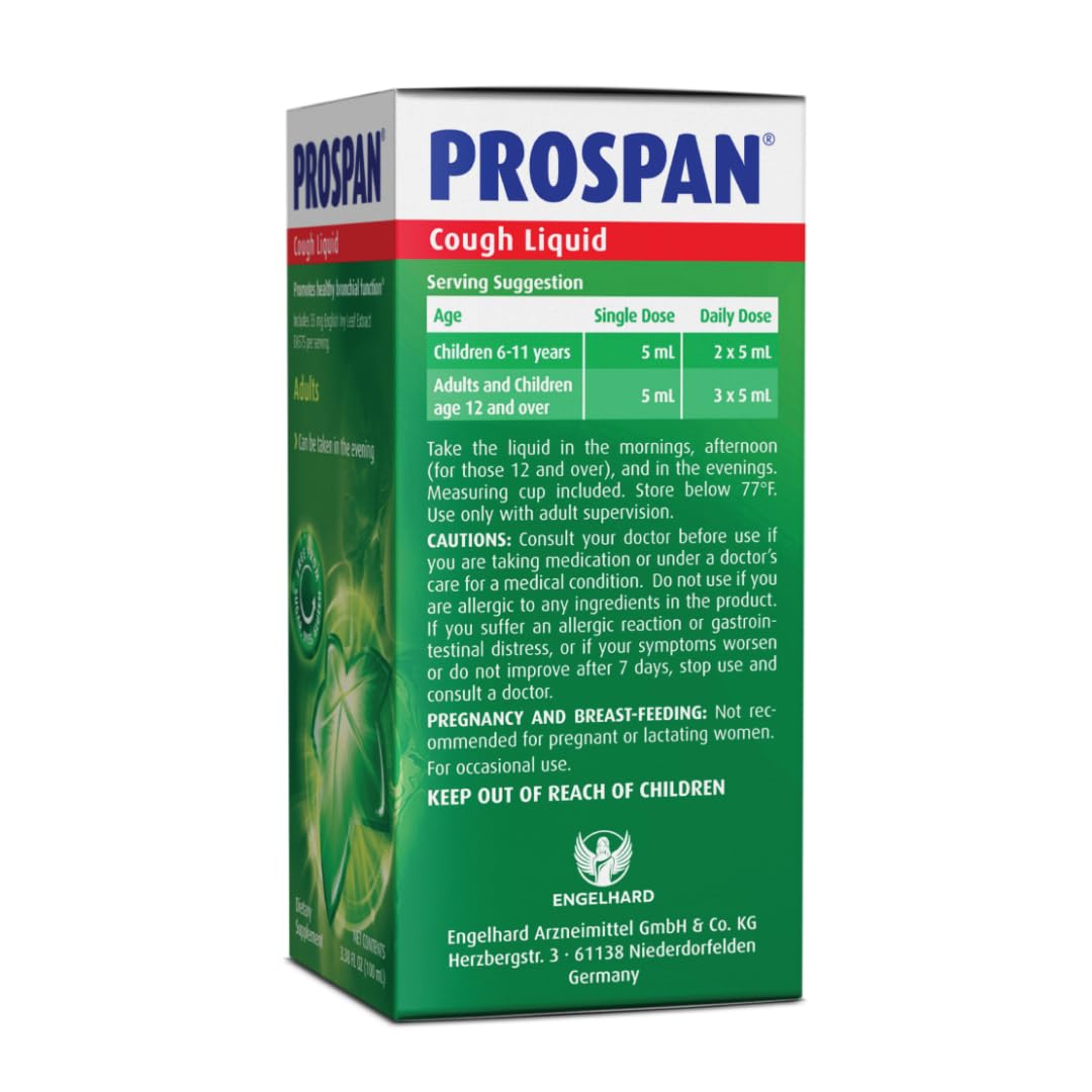 Prospan utilisation quotidienne : soutien doux pour la toux et le mucus.