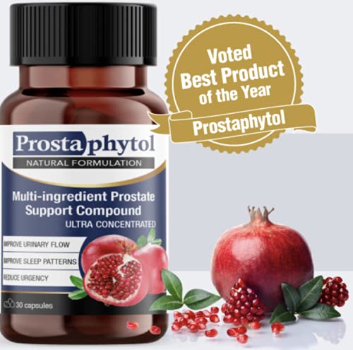 Prostaphytol bouteille et capsules sur table, soutien possible à un réveil plus reposé