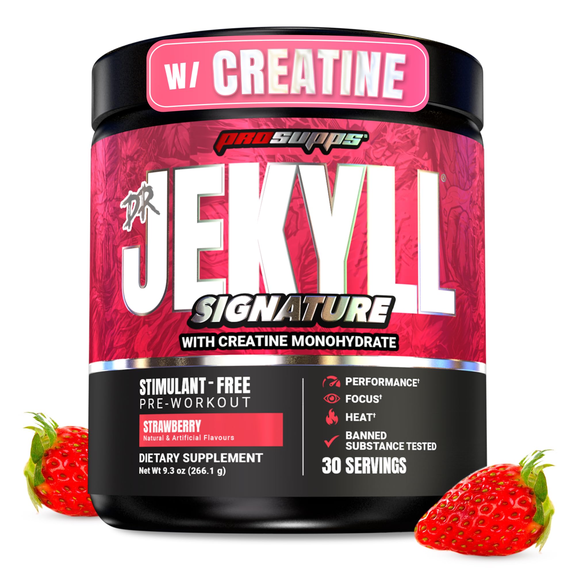 PROSUPPS Dr Jekyll Signature V2 — poudre pré-entraînement prête à mélanger pour concentration.