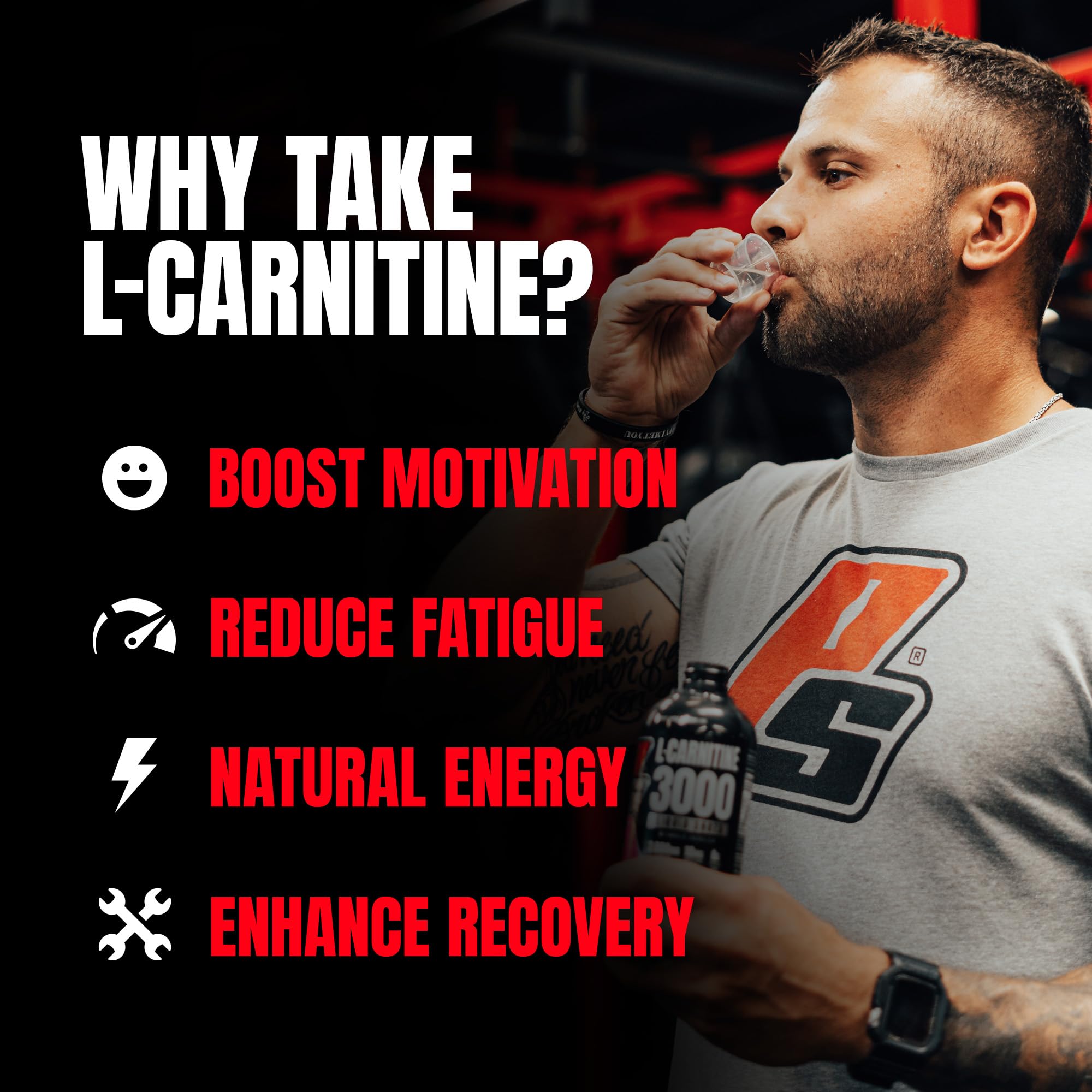 PROSUPPS L-Carnitine Liquide 3000 – contient acide pantothénique pour soutenir l’énergie.