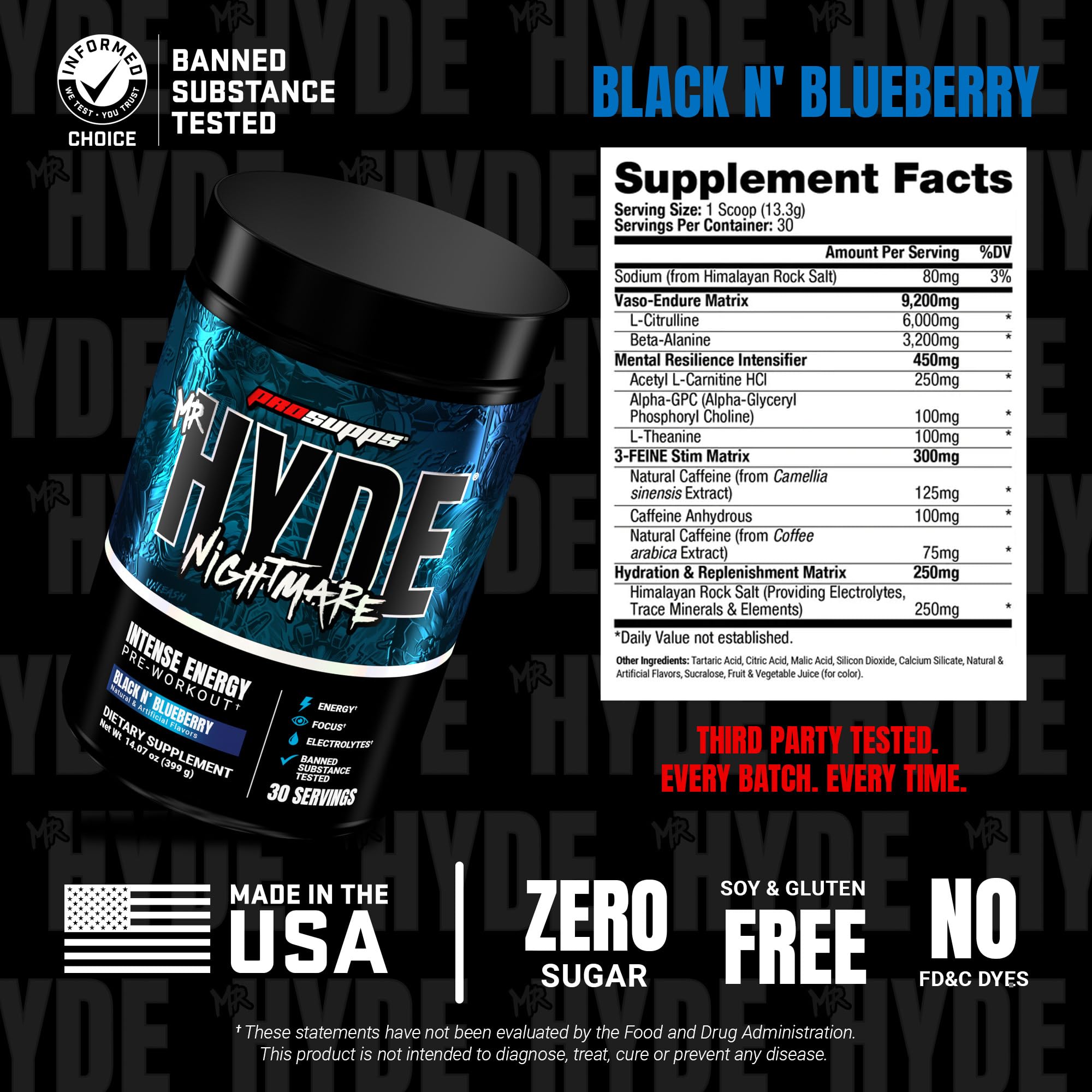 PROSUPPS Mr Hyde Nightmare — bouteille pratique, usage quotidien et suivi des doses.