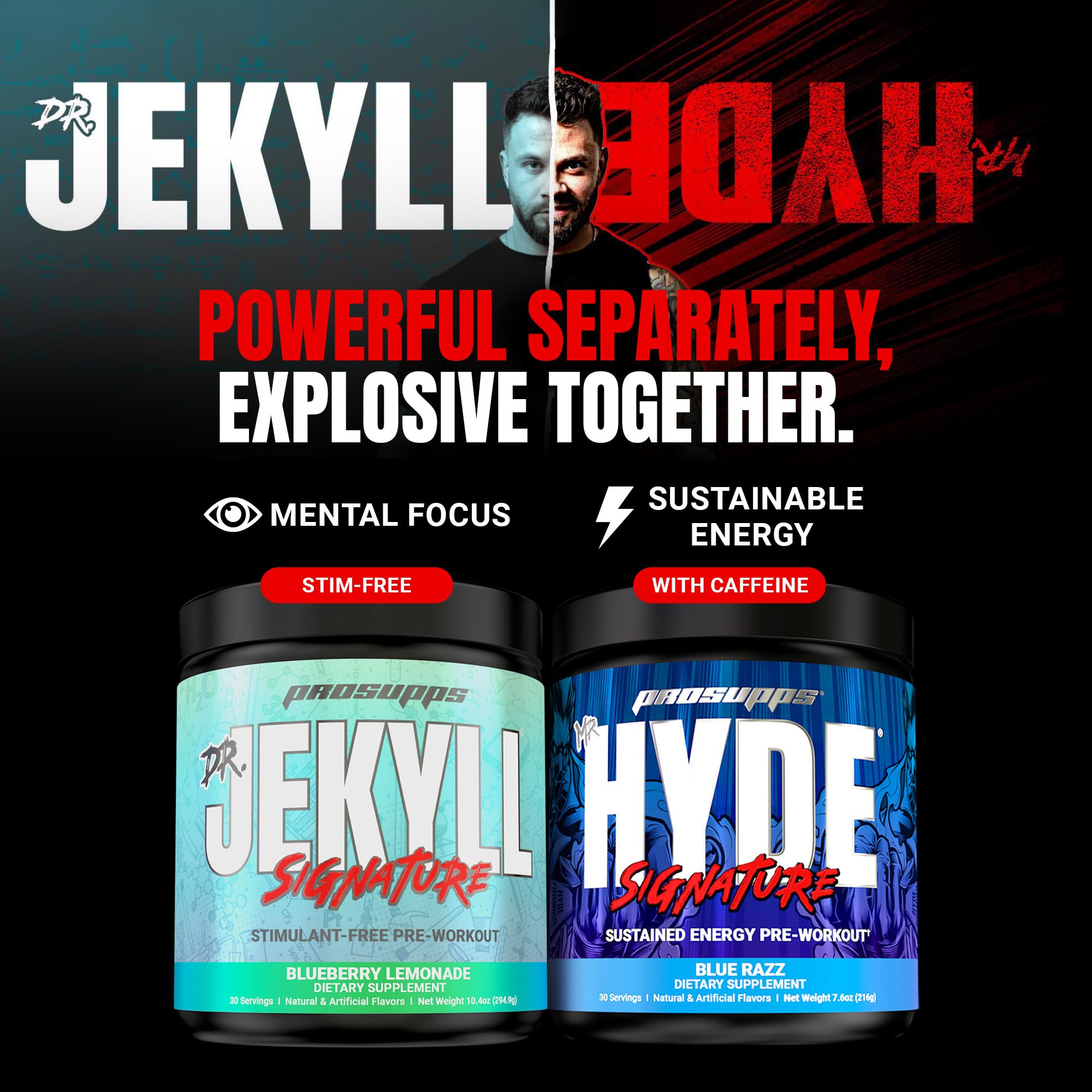 Dose mesurée PROSUPPS Mr. Hyde Signature à diluer dans 240 ml.
