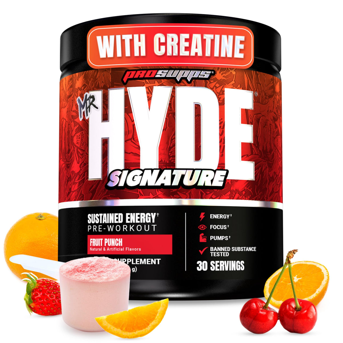 PROSUPPS Mr. HYDE Signature poudre pré-entraînement — énergie et concentration optimisées.