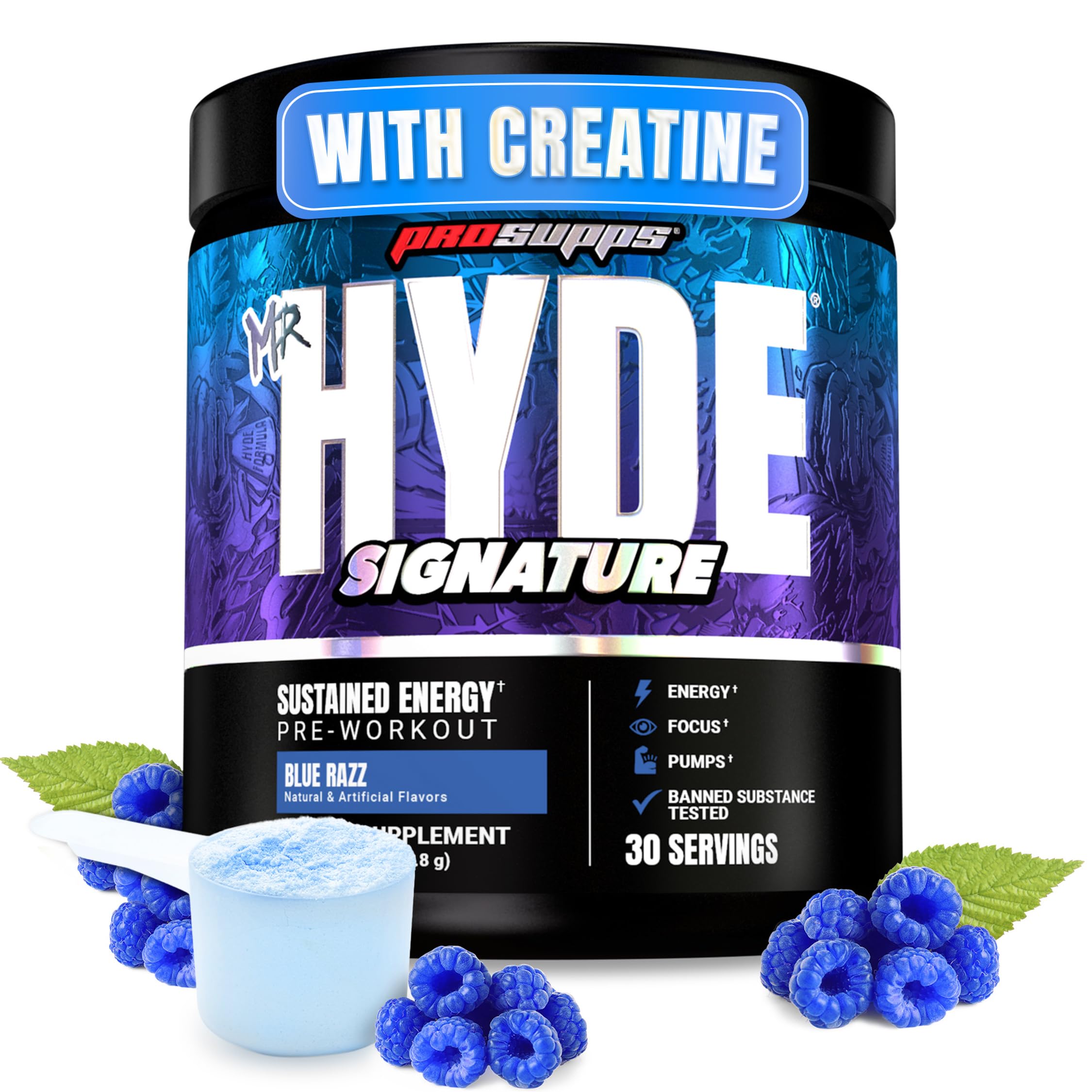 PROSUPPS Mr Hyde Signature emballage bleu prêt à l’emploi pour pré-entraînement