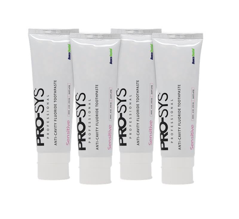 PRO-SYS Dentifrice sensible – emballage tube visible, protection de l'émail et apaisement des sensibilités.