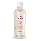 ProT Gold collagène liquide en bouteille baie pour un apport rapide en protéines.