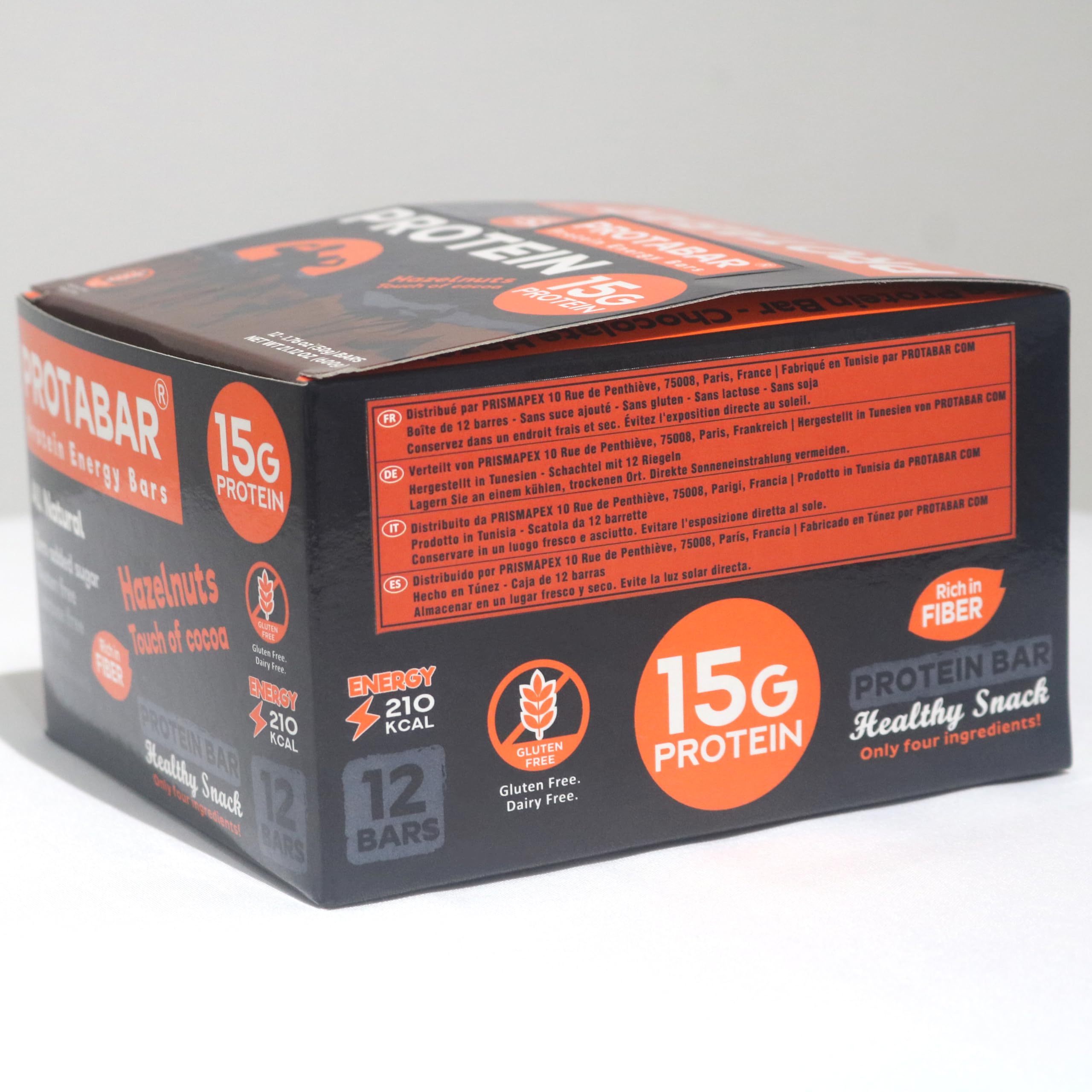 PROTABAR-barre-ingredients-simples, liste claire pour une collation honnête et saine.