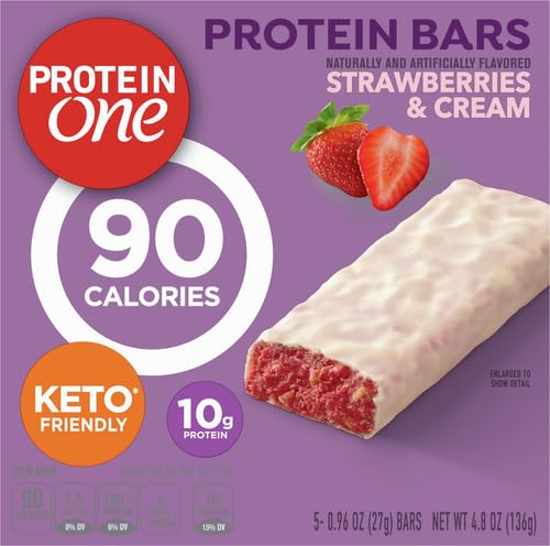 Conditionnement pratique: 5 barres Protein One, idéale au bureau
