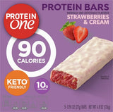 Conditionnement pratique: 5 barres Protein One, idéale au bureau