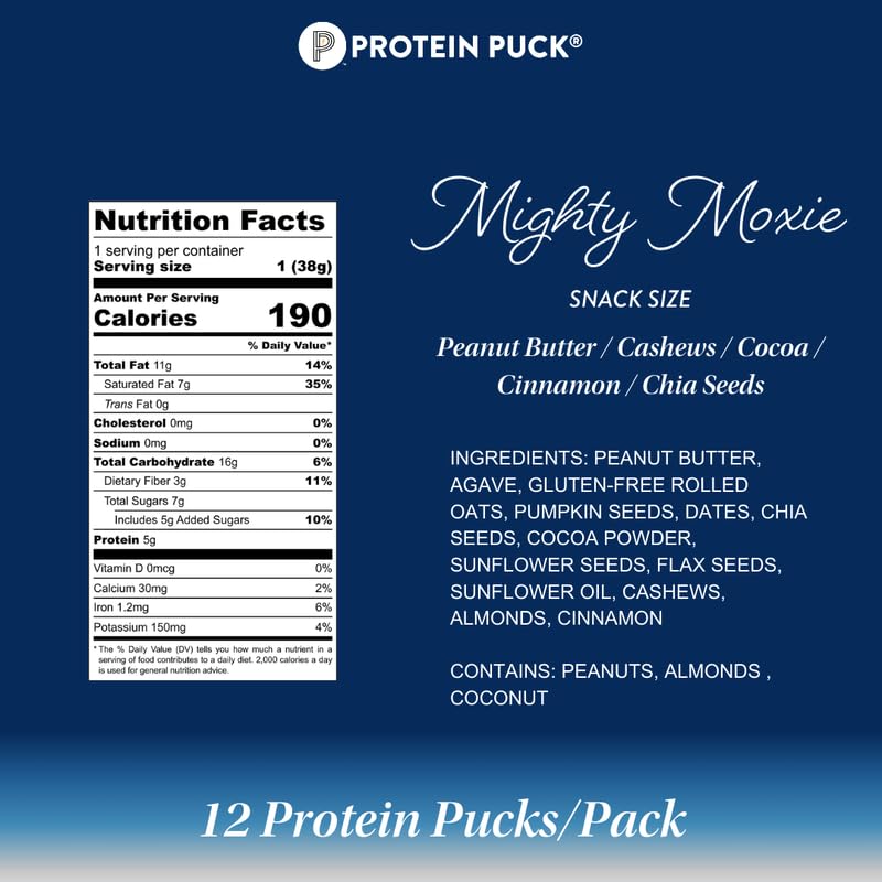 Protein Puck texture moelleuse barre protéinée végétale cacao et cannelle, énergie rapide