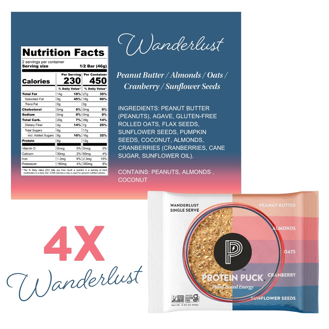 Protein Puck barre sans gluten et sans lait, pratique