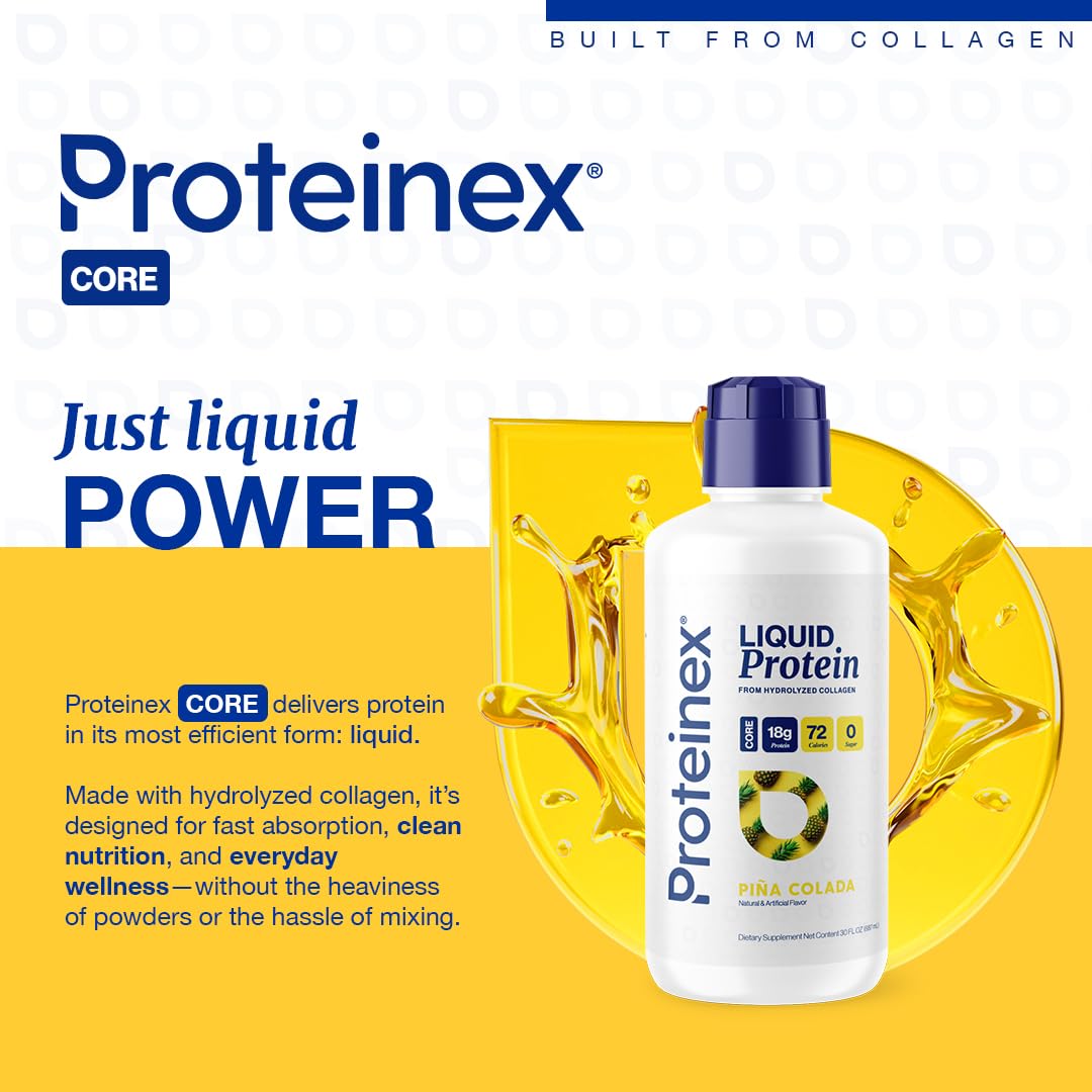 Proteinex offre 18 g de protéine par portion et collagène hydrolysé.