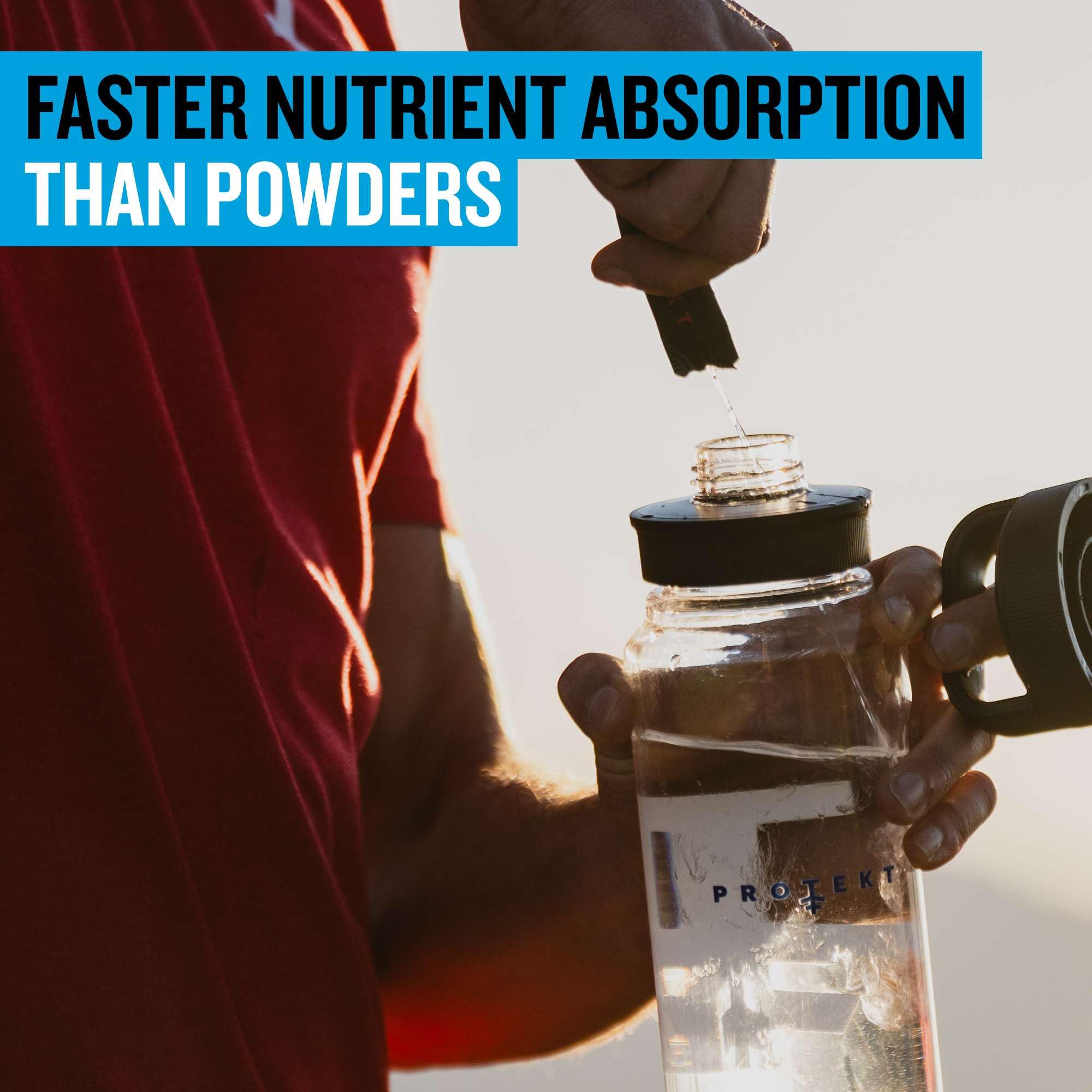 PROTEKT hydratation liquide limonade fraîche pour énergie quotidienne.