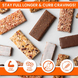 Tableau nutritionnel clair pour la barre ProtiWise, soutien possible à un mode de vie équilibré.
