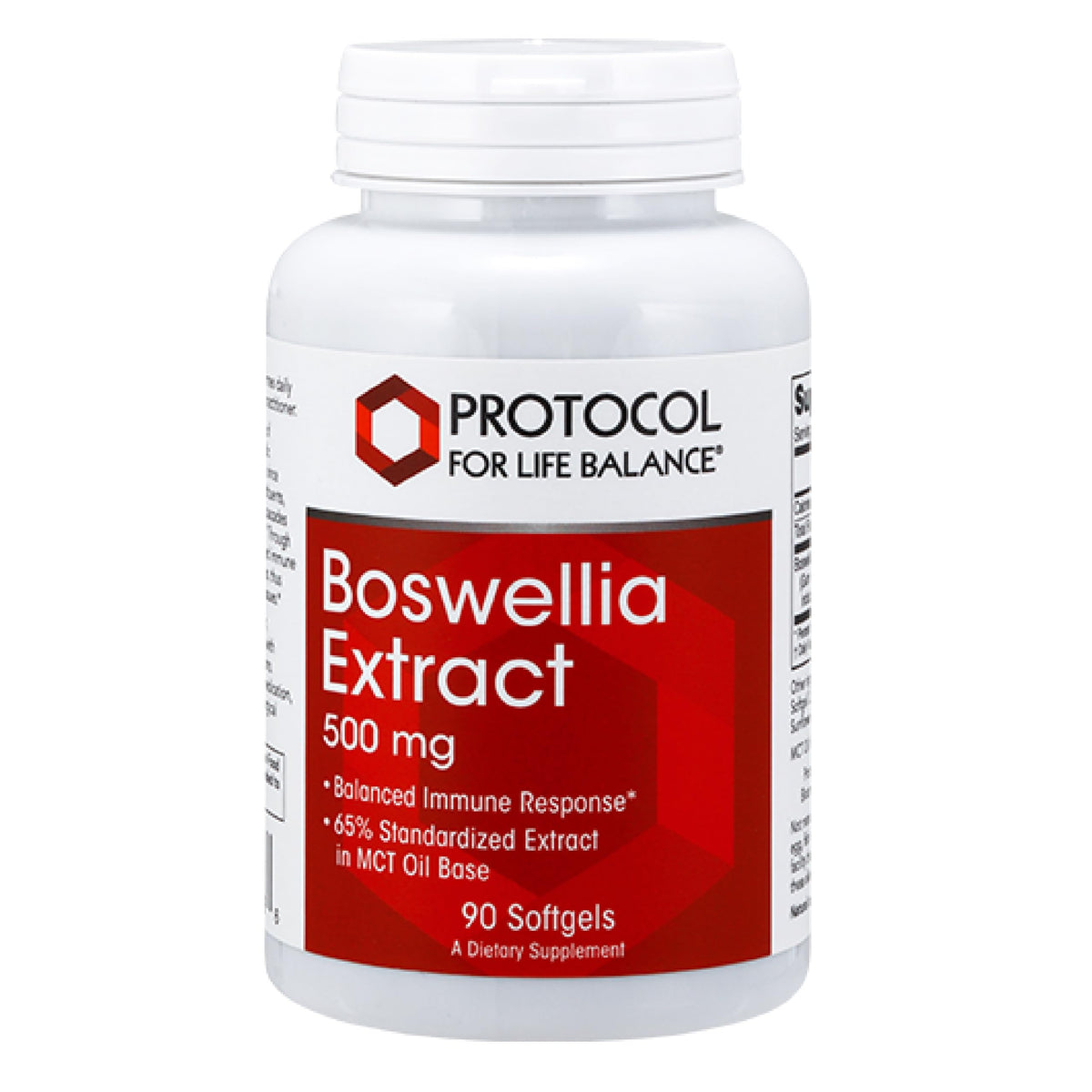 PROTOCOL FOR LIFE BALANCE — Extrait boswellia 500 mg, bouteille de gélules