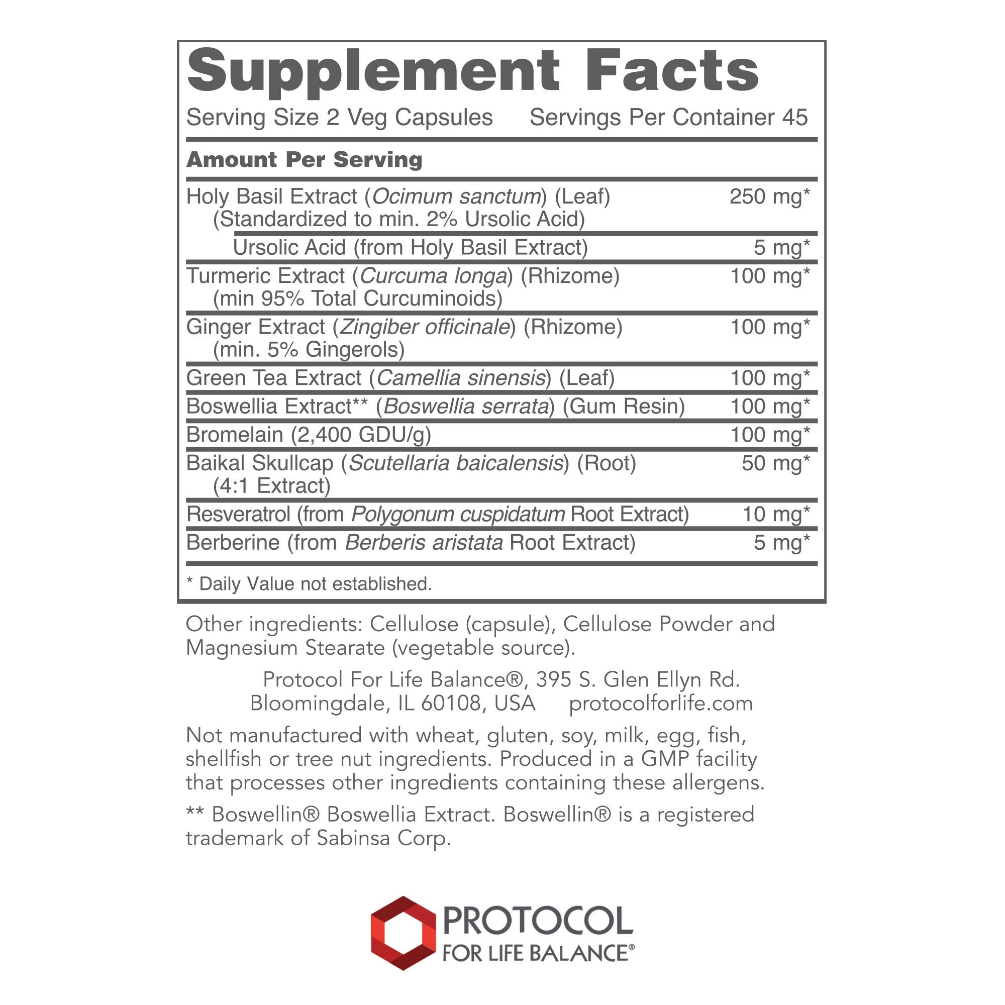 Protocol For Life Balance D-Flame: capsules végétales prêtes à l'emploi pour une routine simple.