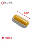 Protocol For Life Balance D-Flame: étiquette et emballage soignés évoquant une approche naturelle et fiable.