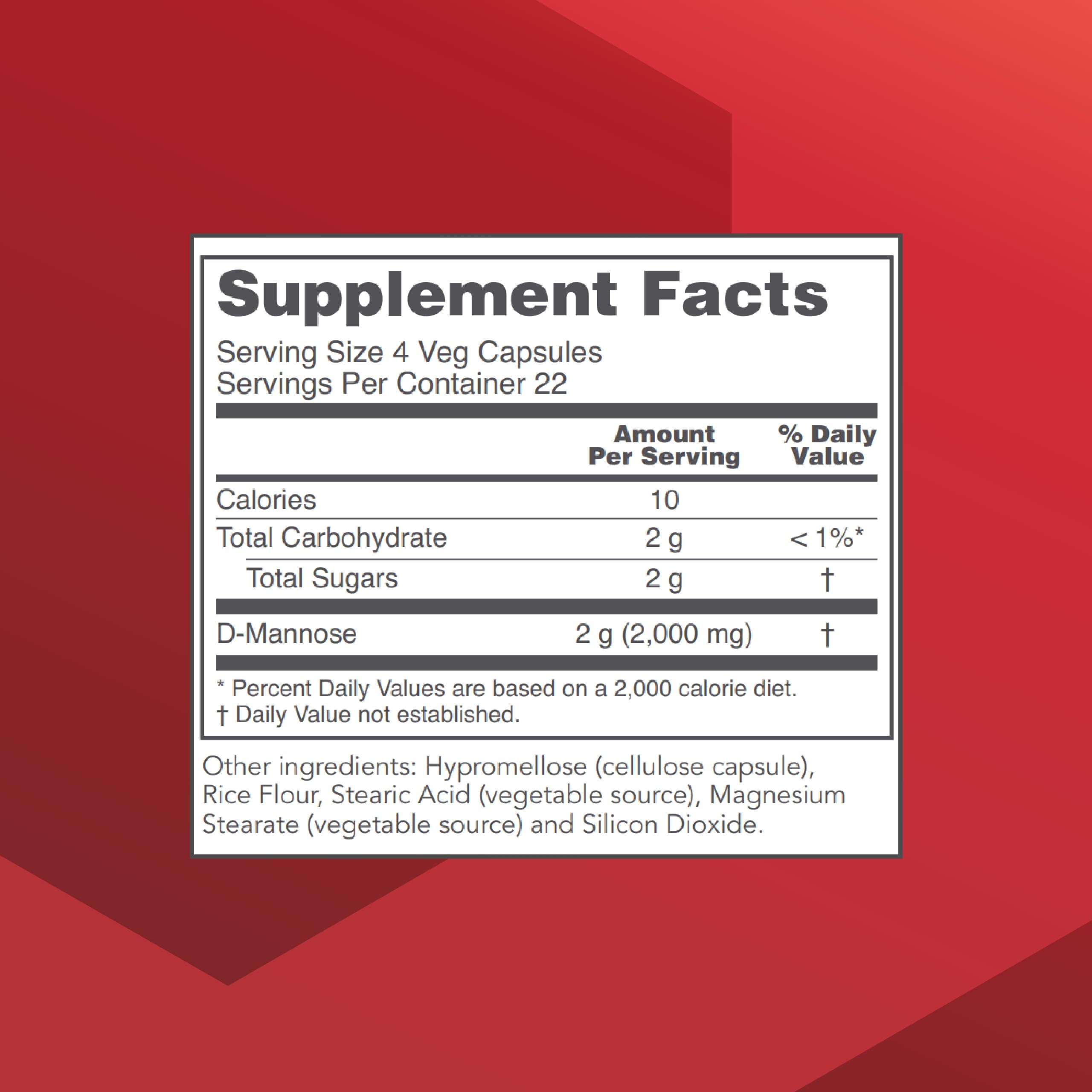 Capsules végétales Protocol D-Mannose 90, faciles à prendre au quotidien.