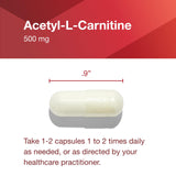 PROTOCOL FOR LIFE BALANCE Acetyl-L-Carnitine 500mg – vue d'ensemble du flacon