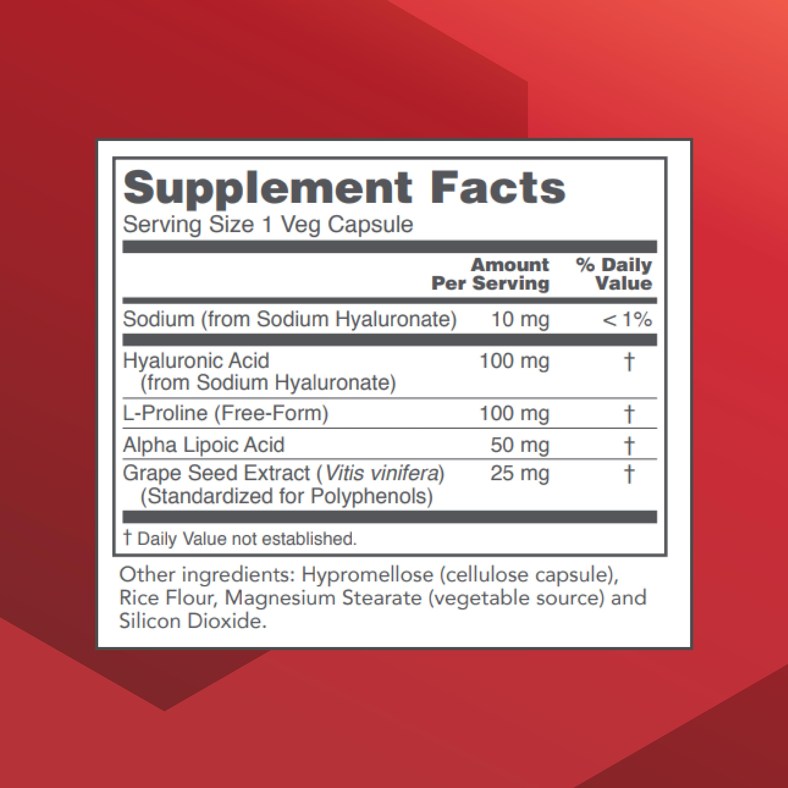 PROTOCOL FOR LIFE BALANCE Acide hyaluronique 100 mg, capsules — soutien articulations potentiels