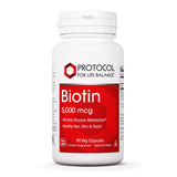 PROTOCOL FOR LIFE BALANCE Biotine 5000mcg - bouteille, soutien potentiel du métabolisme