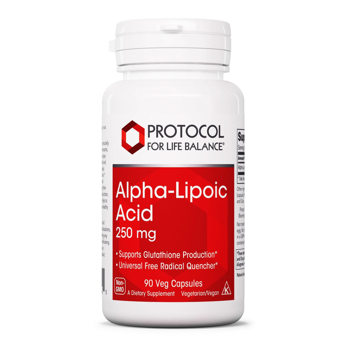 PROTOCOL FOR LIFE BALANCE – Bouteille d acide alpha-lipoïque, soutien potentiel du métabolisme