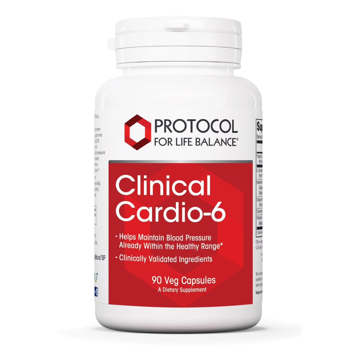 Flacon Clinical Cardio-6 de PROTOCOL FOR LIFE BALANCE pour soutenir le cœur