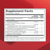 Étiquette du Clinical Cardio-6 détaillant les ingrédients clés et usages potentiels