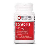Bouteille PROTOCOL FOR LIFE BALANCE CoQ10 200 mg soutient l'énergie cellulaire.