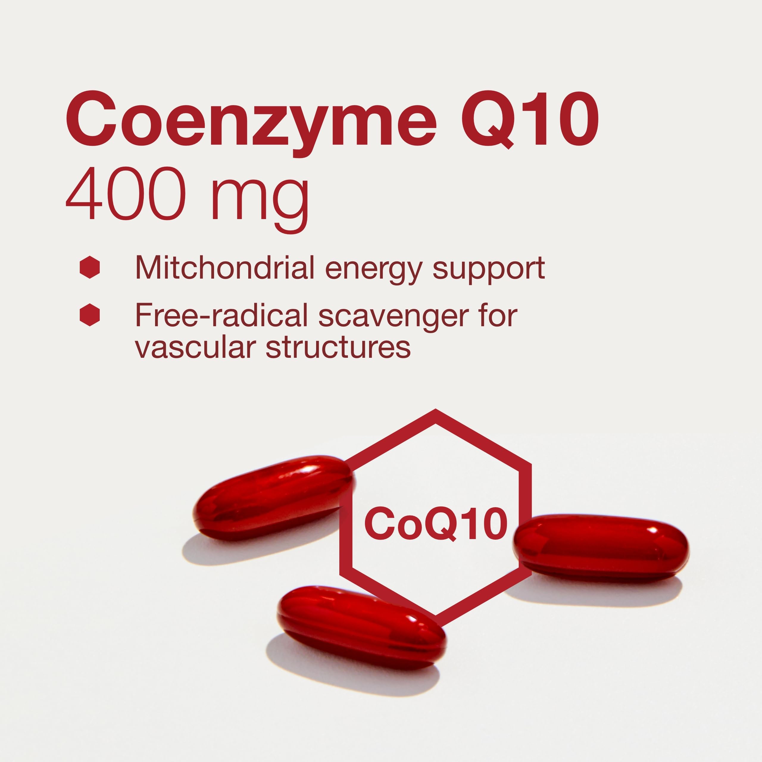CoQ10 PROTOCOL FOR LIFE BALANCE - contient vitamine E pour soutenir l’antioxydant.