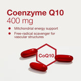 CoQ10 PROTOCOL FOR LIFE BALANCE - contient vitamine E pour soutenir l’antioxydant.