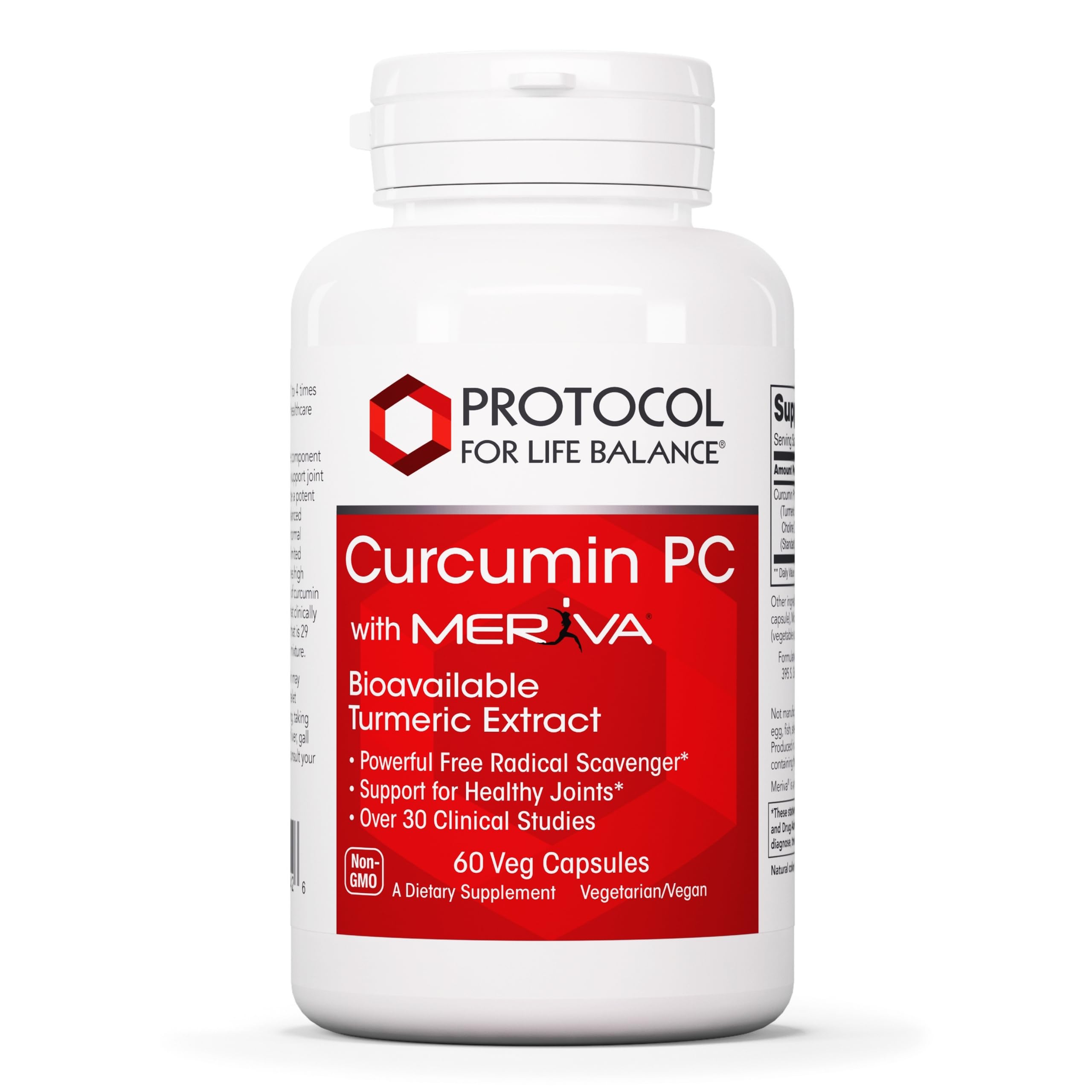 Curcumine PC PROTOCOL FOR LIFE BALANCE, absorption améliorée grâce à la phosphatidylcholine, meilleure biodisponibilité.