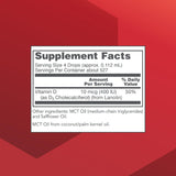 Gouttes Vitamine D3 400 UI, dose facile à administrer