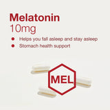 Emballage PROTOCOL FOR LIFE BALANCE Mélatonine, informations produit claires.